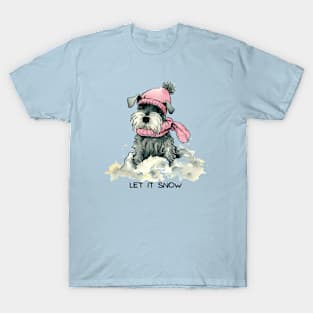 LET IT SNOW - Schnauzer T-Shirt